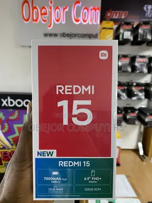 New Xiaomi Redmi 15 128 GB Black