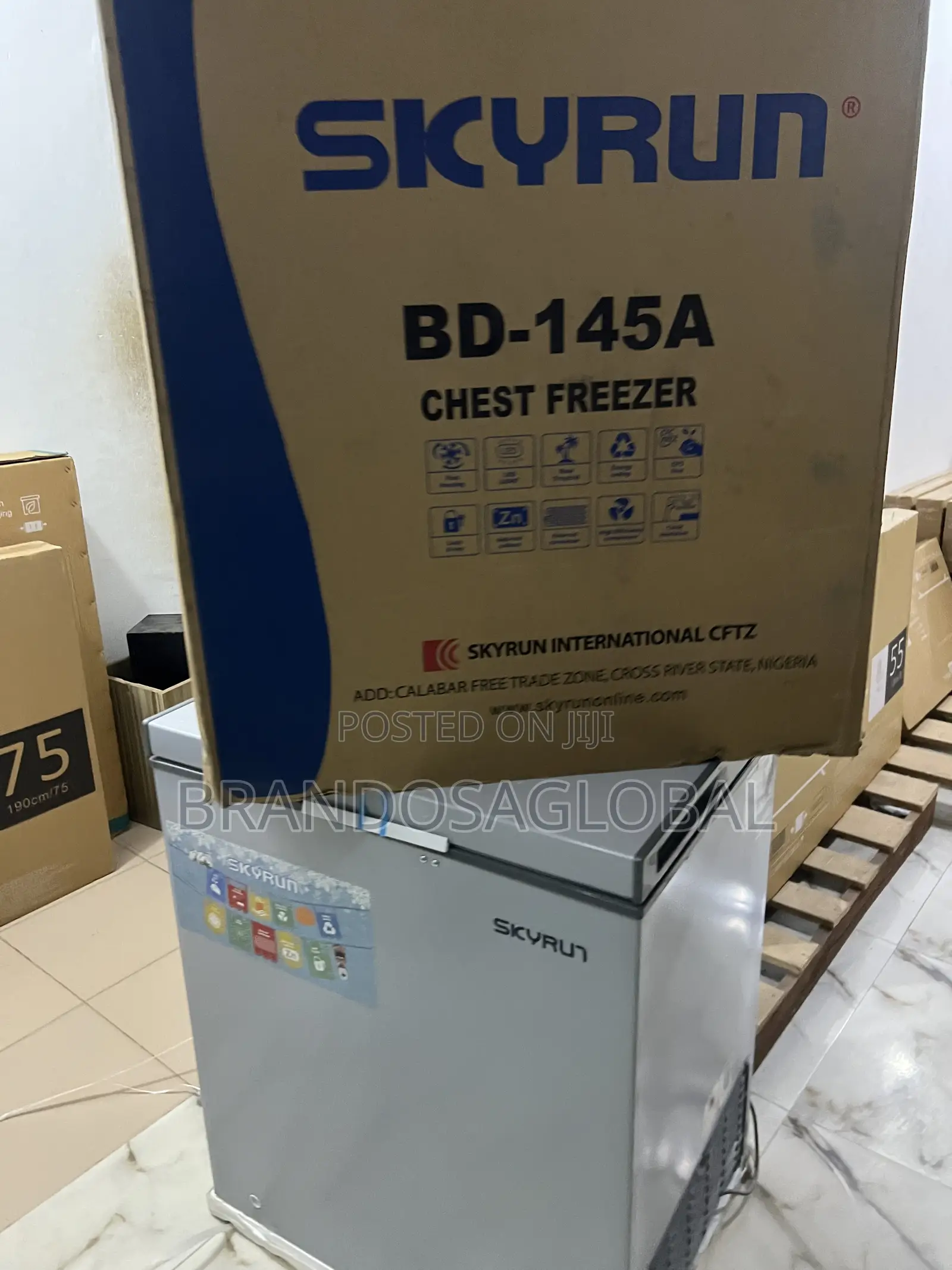 Skyrun 145l Deep Chest Freezer – Fast Cooling Compressor System