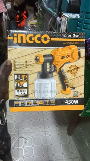 Ingco Total 450w Electric Spray Gun – Efficient Smooth Paintin Tool