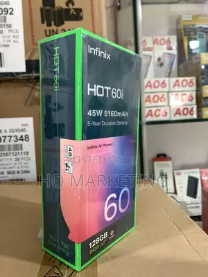 New Infinix Hot 60i 128 GB Black