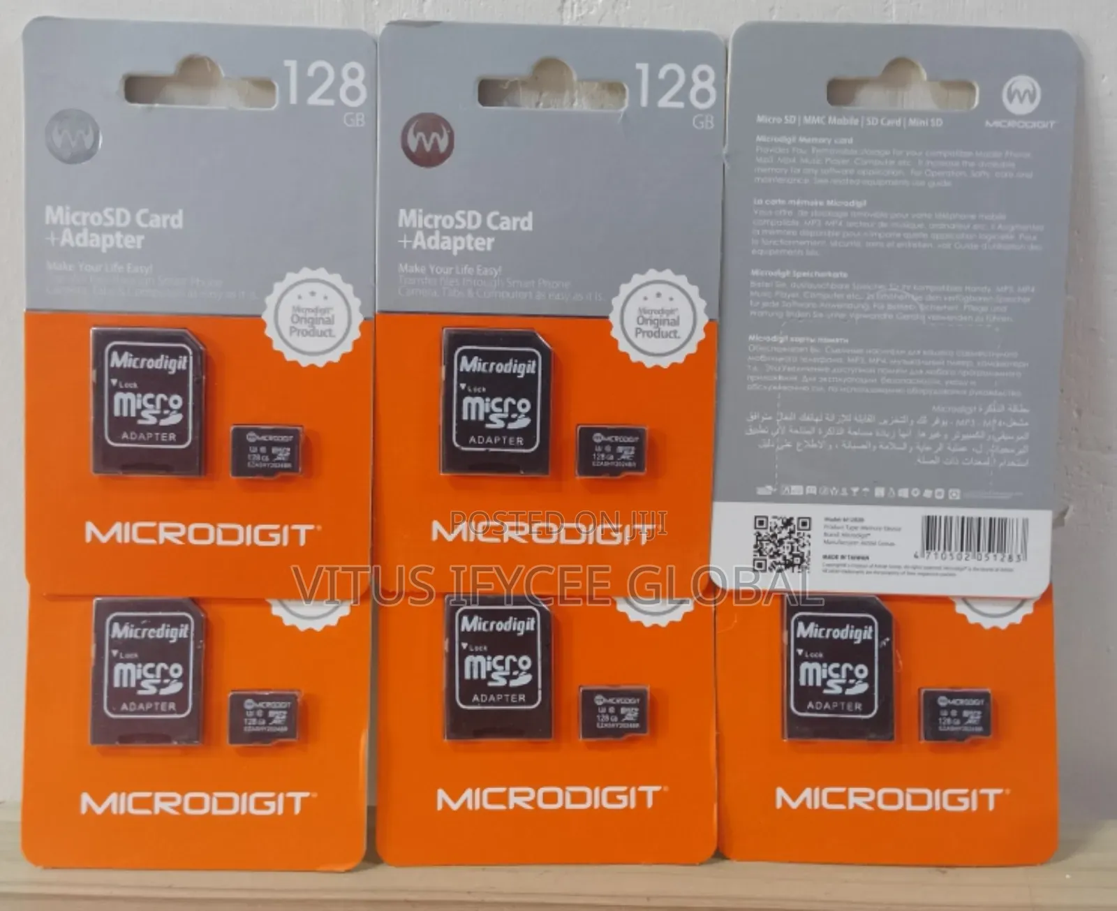 Microdigit Micro Sd Card+ Adapter 128gb