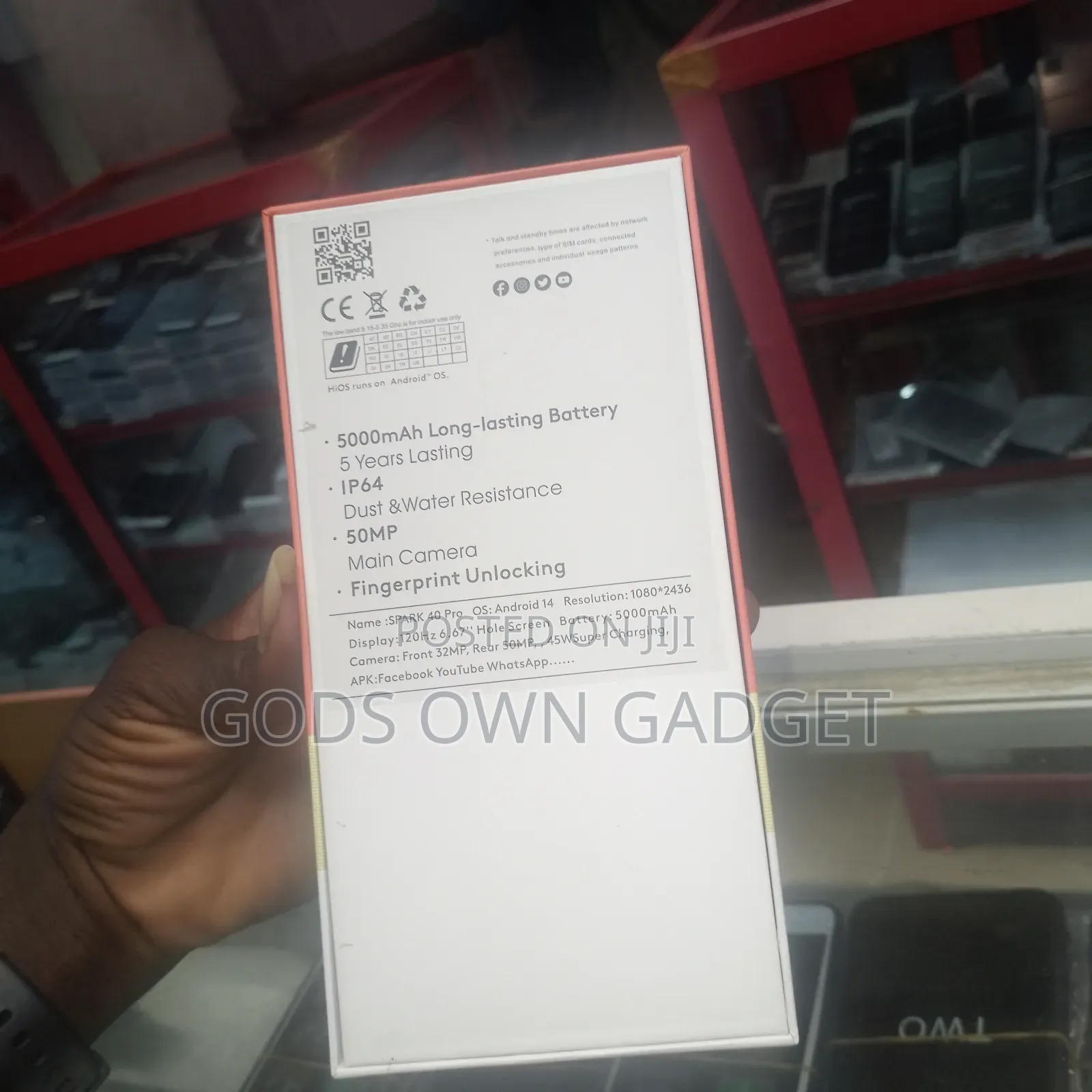 Tecno Spark 40 Pro 256 GB Black