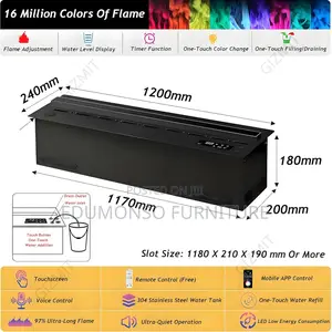 Water Vapor Electric Fireplace