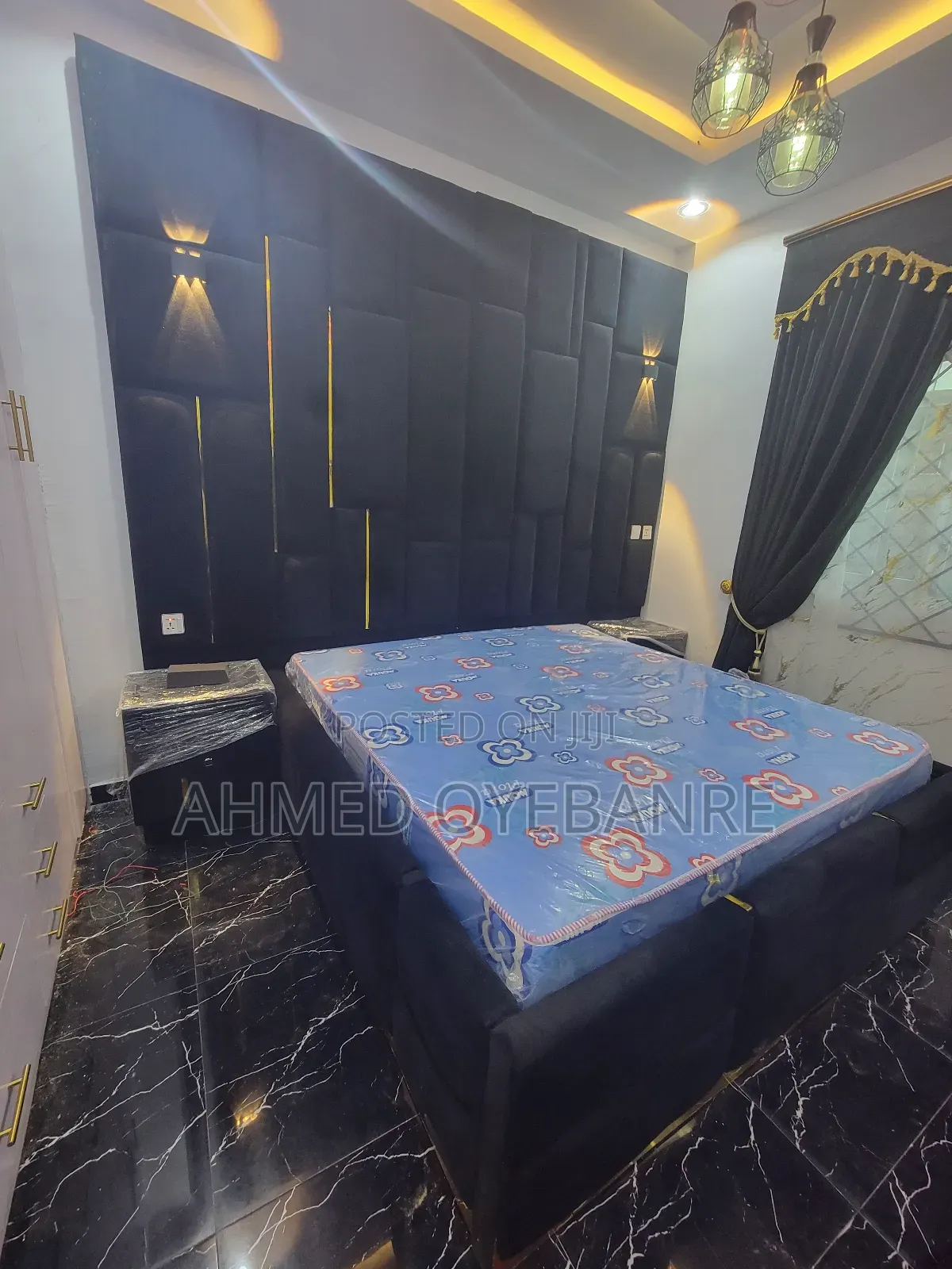 Luxury Bed With Touch of Gold