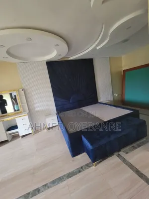 Elegant 6x6 Moon Bed – Royal Blue Colour