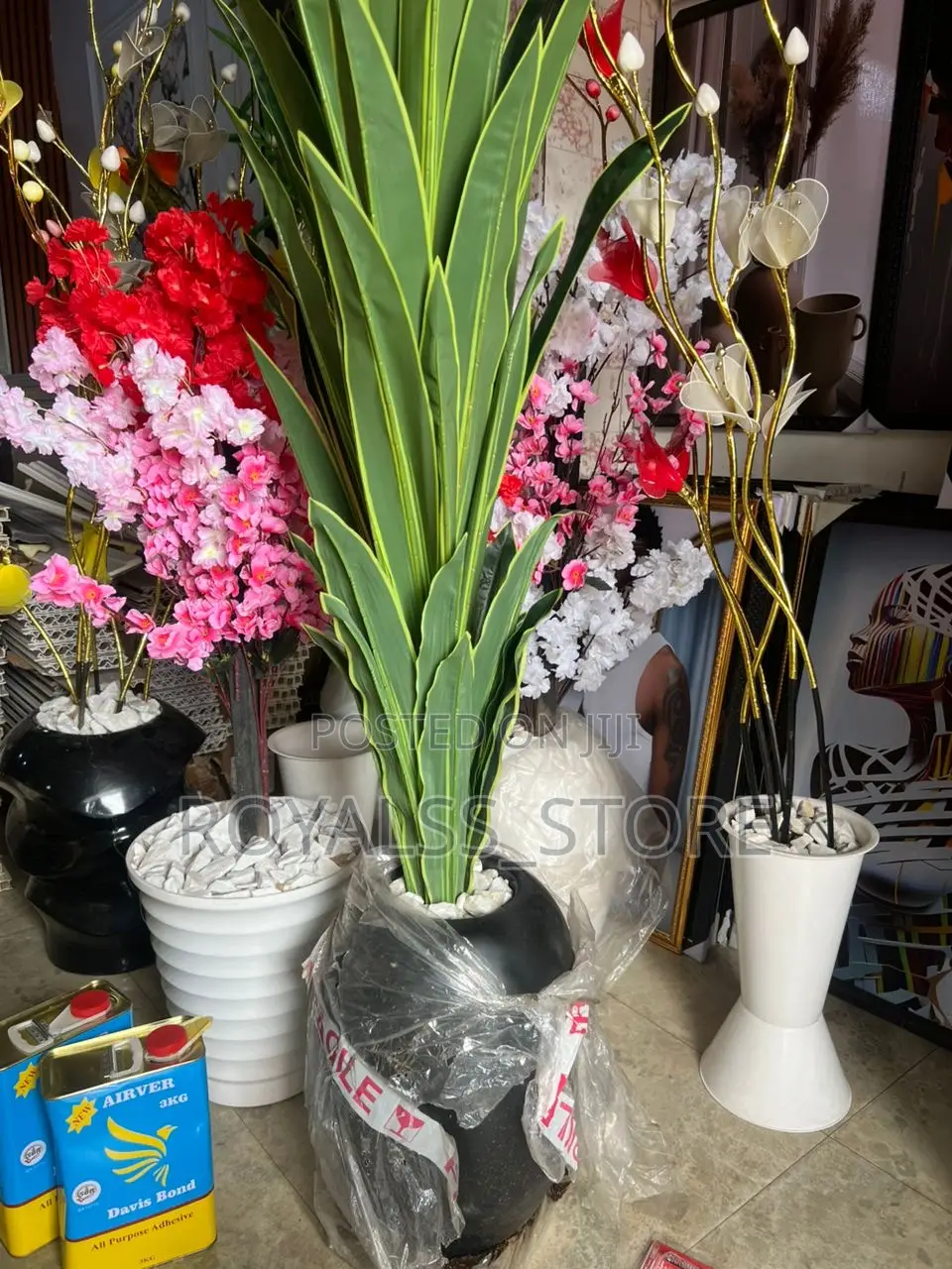 Artificial Leaf Plant Flower Vase