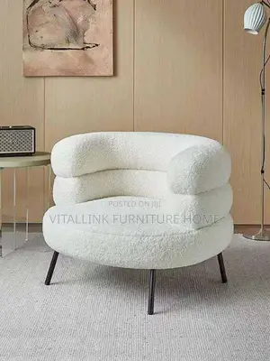 Boucle Fabric Armchair