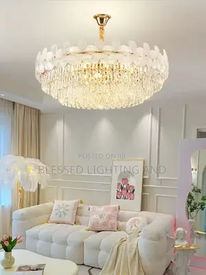 Size 600mm Led and Bulb With Remote Control Luxury Crystal Chandelier’