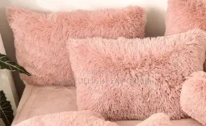 Cozy Luxury Fluffy Blanket and 2 Throw Pillow