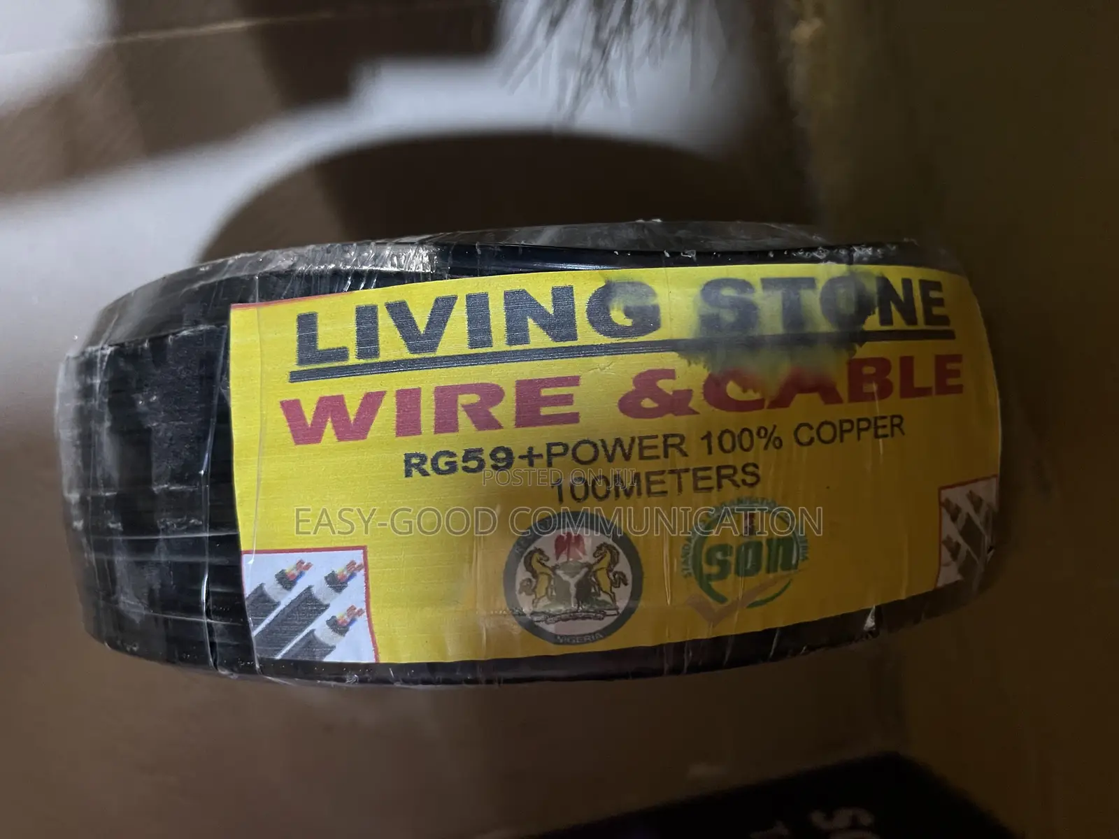 Rg59+Power 100% Copper Wire and Cable.