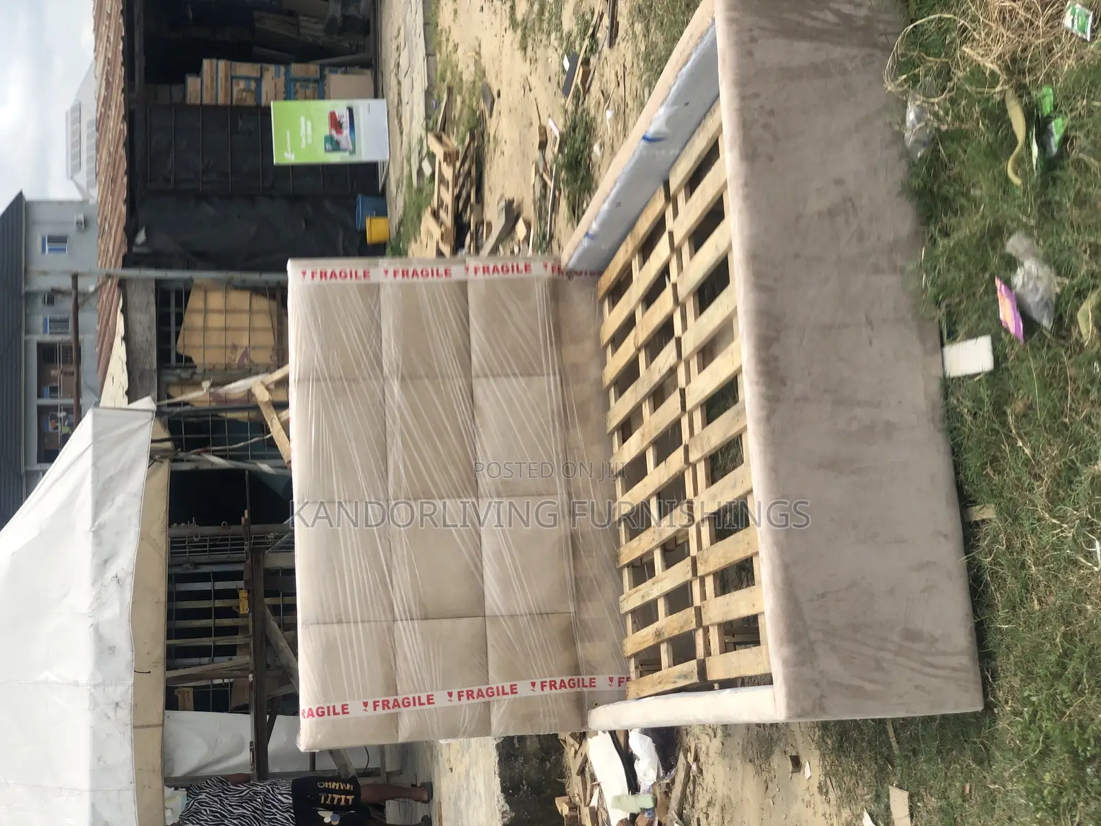 Suede Padded Bed Frames 4.5 by 6