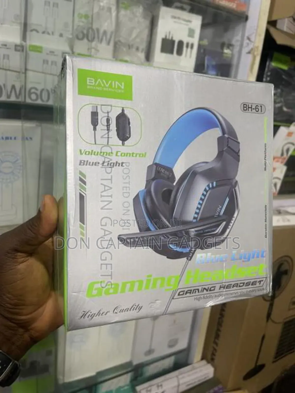 Bavin Bh-61 Blue Light Gaming Headset