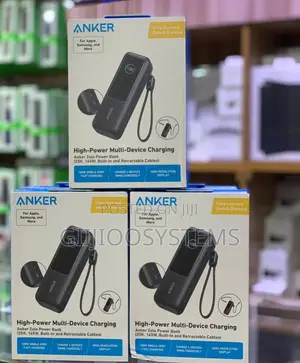 Anker Laptop Power Bank (, 165w, Built-in and Retractable Cables)