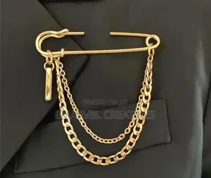 1pc of Trendy Cool Chain Brooch, Street Fashion Metal Decoration,
