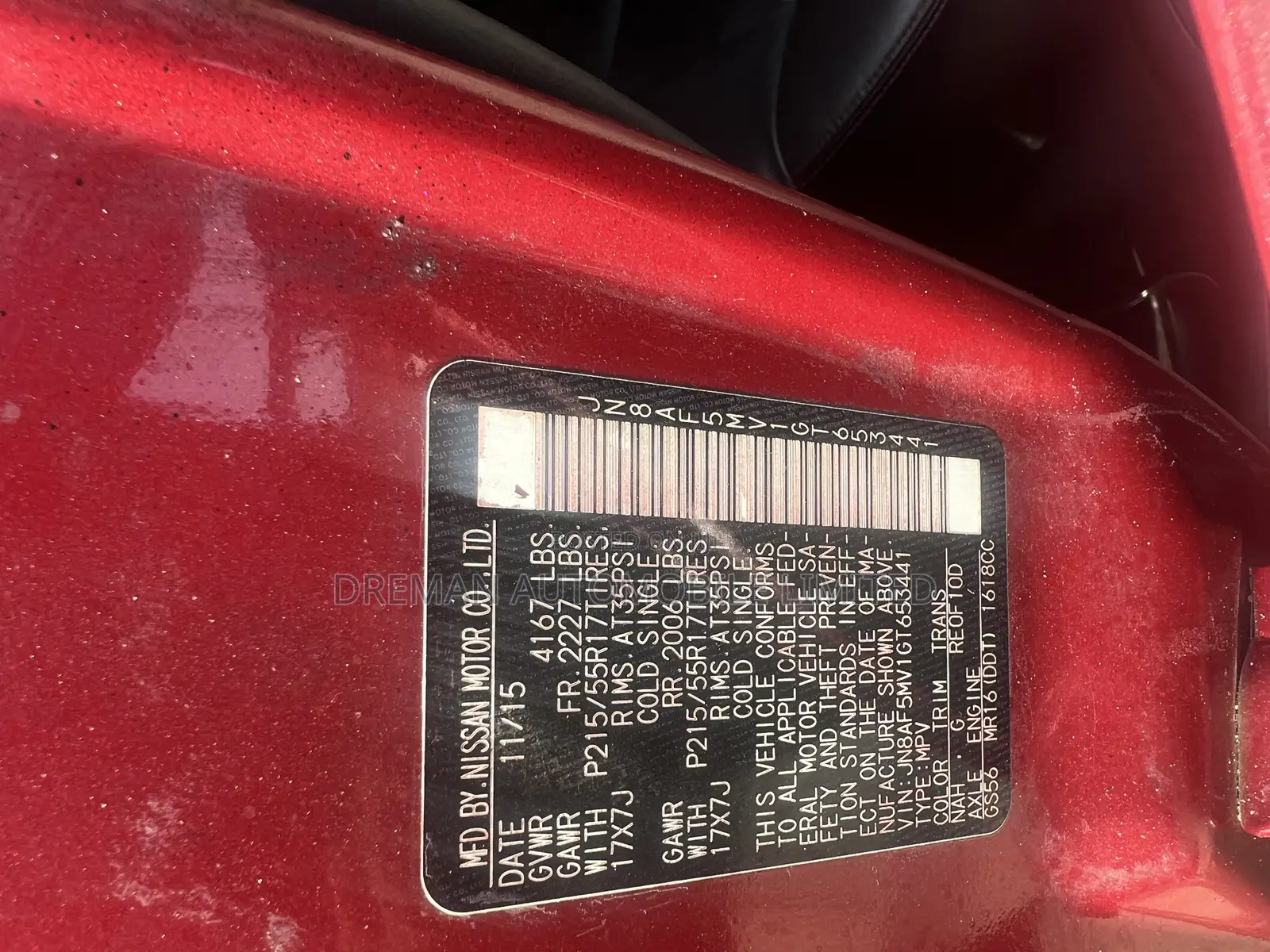 Nissan Juke 2016 Red
