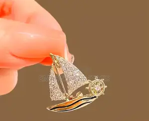 Fashionable and Smooth Sailing Girl's Brooch, Suit, Sailboat Brooch,