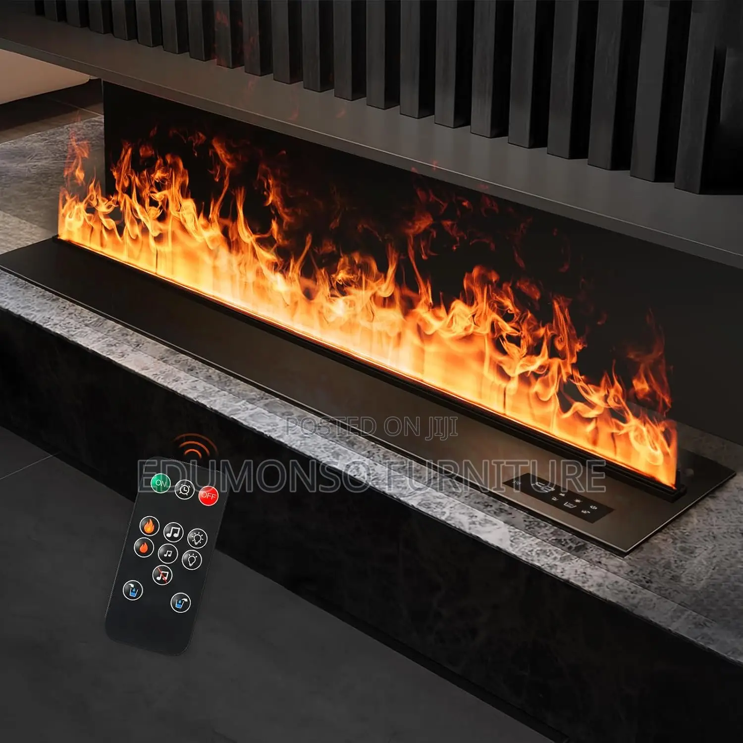 Fireplace Recessed Realistic Atomized Flame