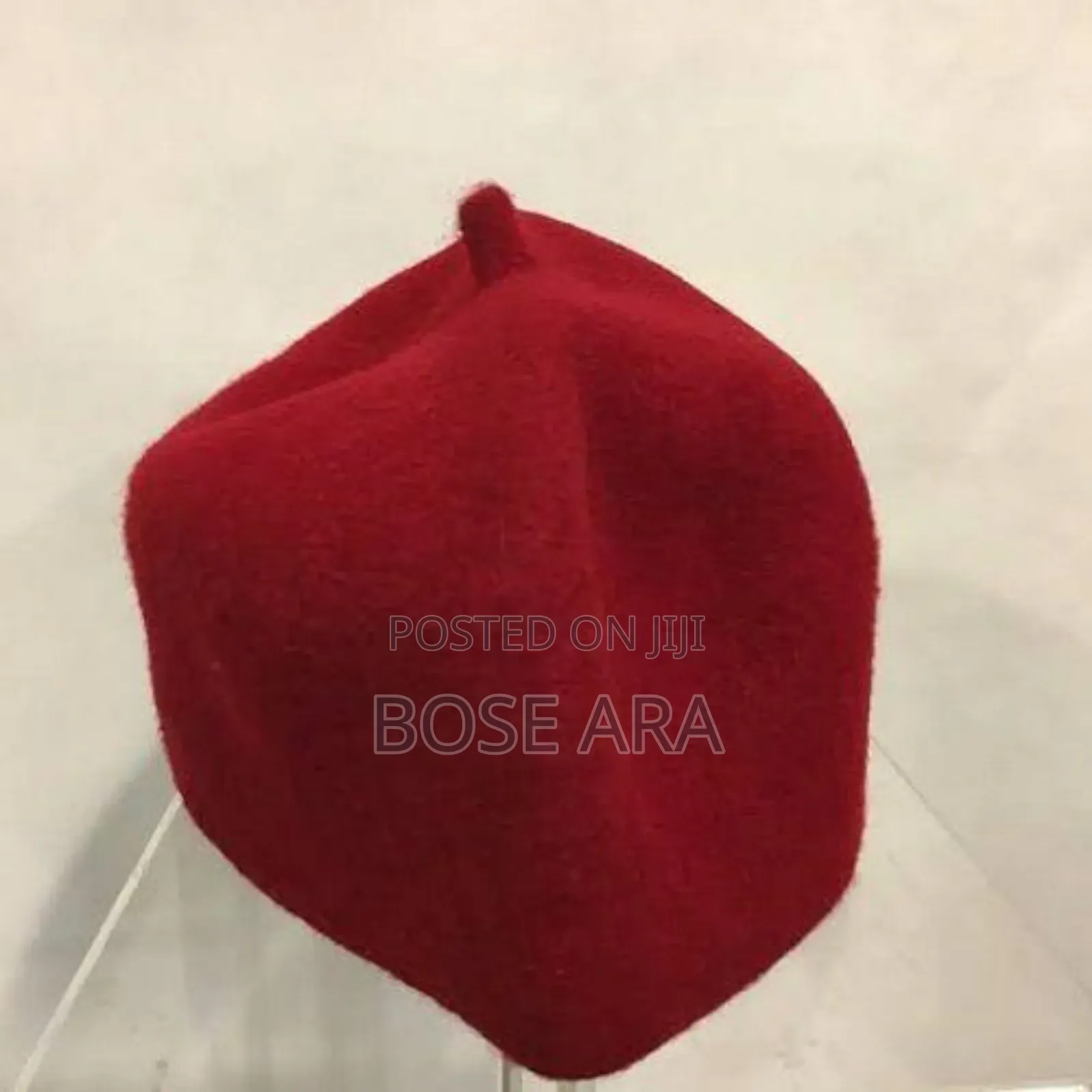 Igbo Red Cap High Chief Original Igbo Cap