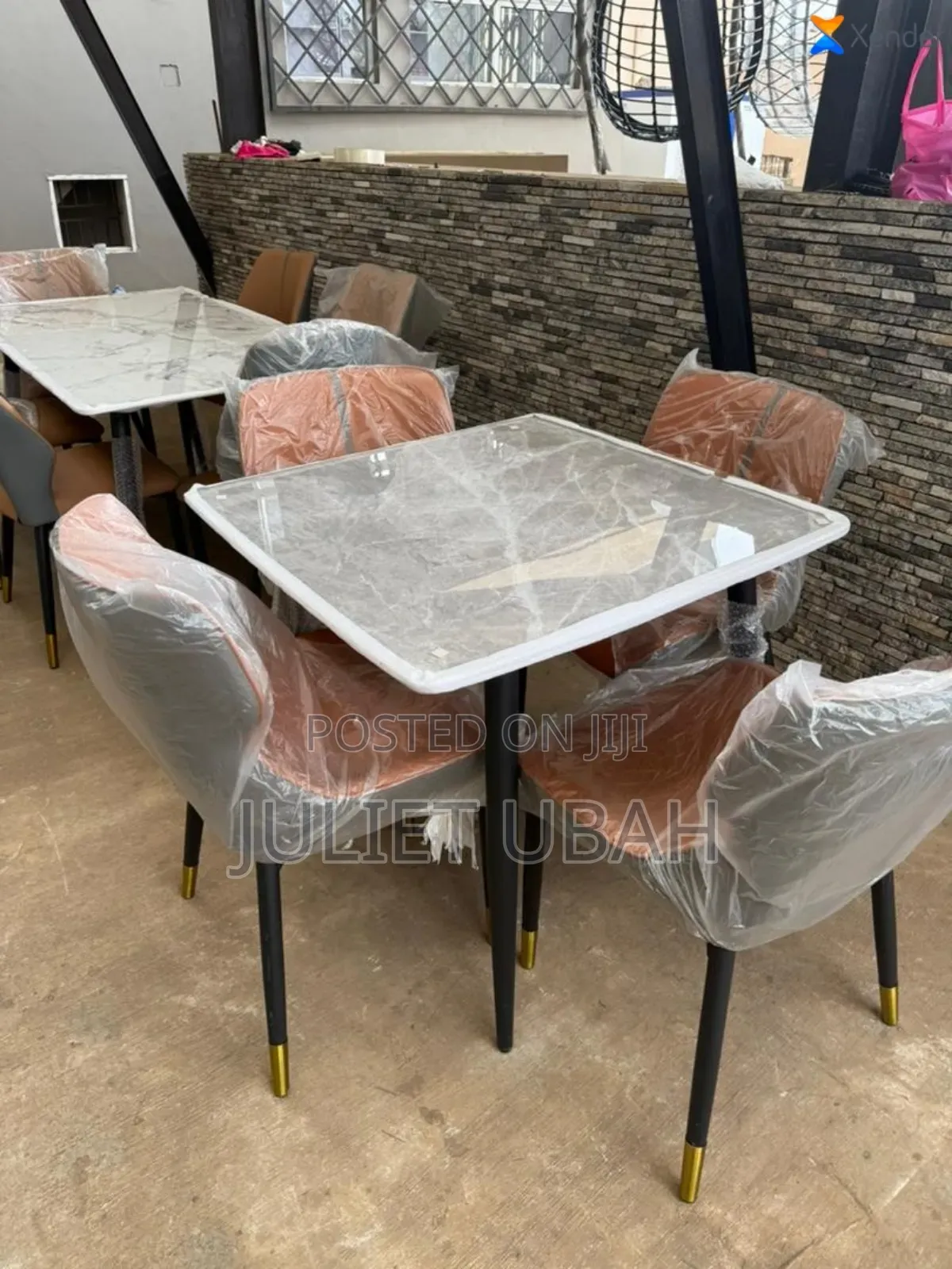 Quality Imported Marble Dining With 4 Chairs
