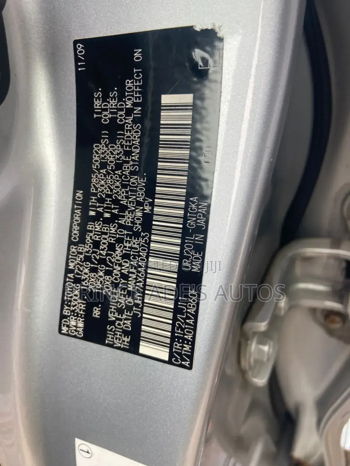 Lexus LX 570 2010 Silver