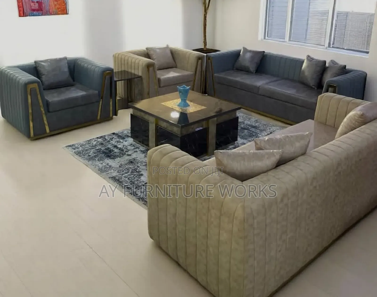 Set of Sofas and a Table