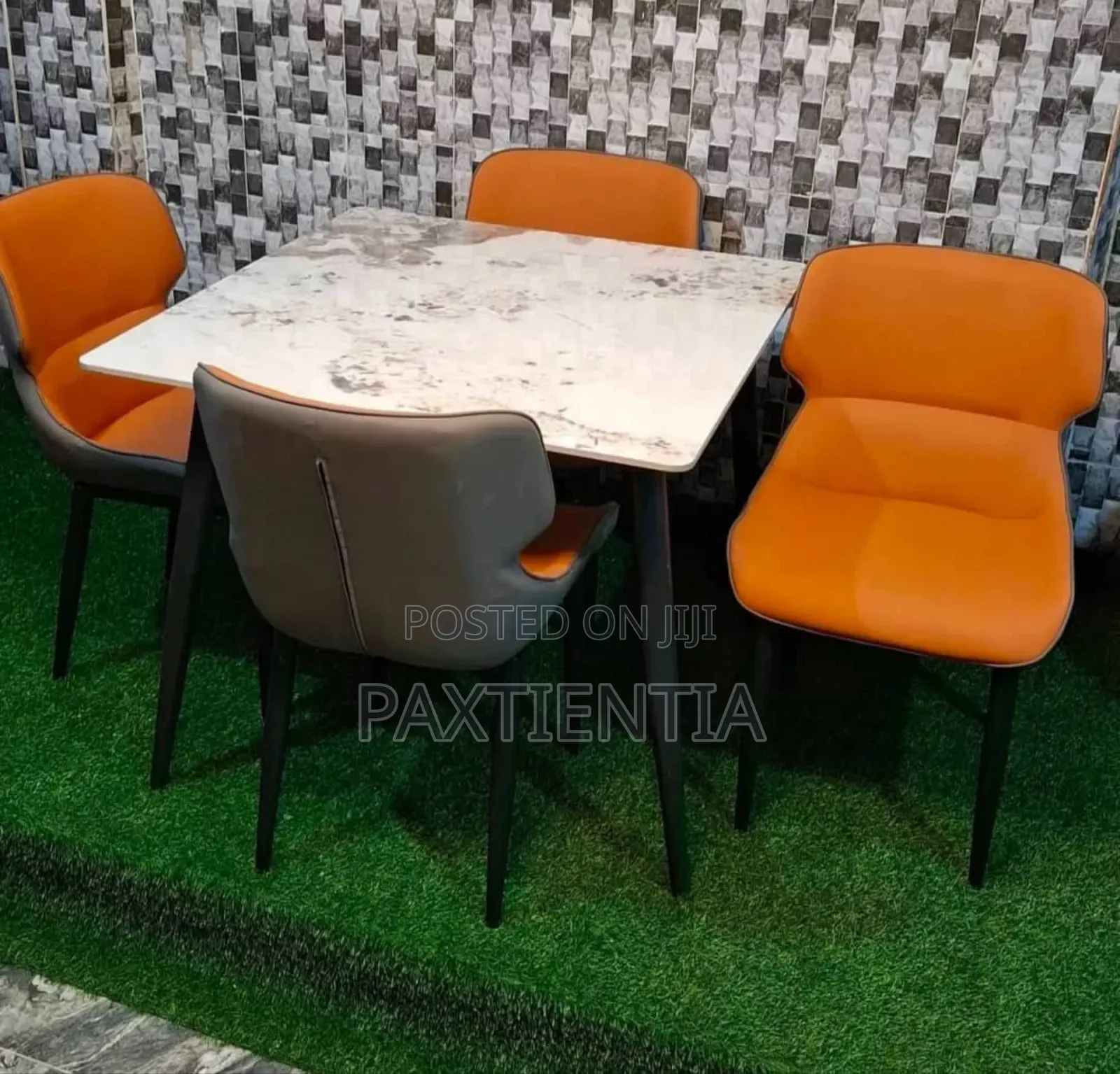 Marble Top Table With Four Chairs