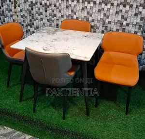 Marble Top Table With Four Chairs