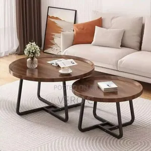 Quality and Durable Wooden Top Center Table and Side Stool