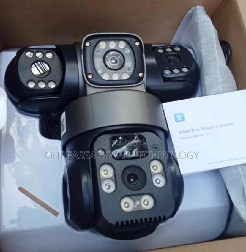 Cctv Solar Camera 3lens Sim Enabled