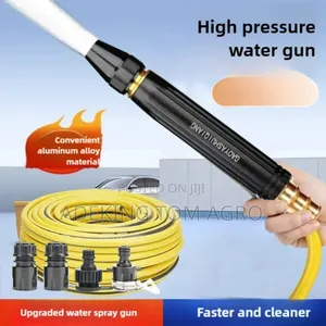 Portable Metal High Pressure Adjustable Flow Water Gun