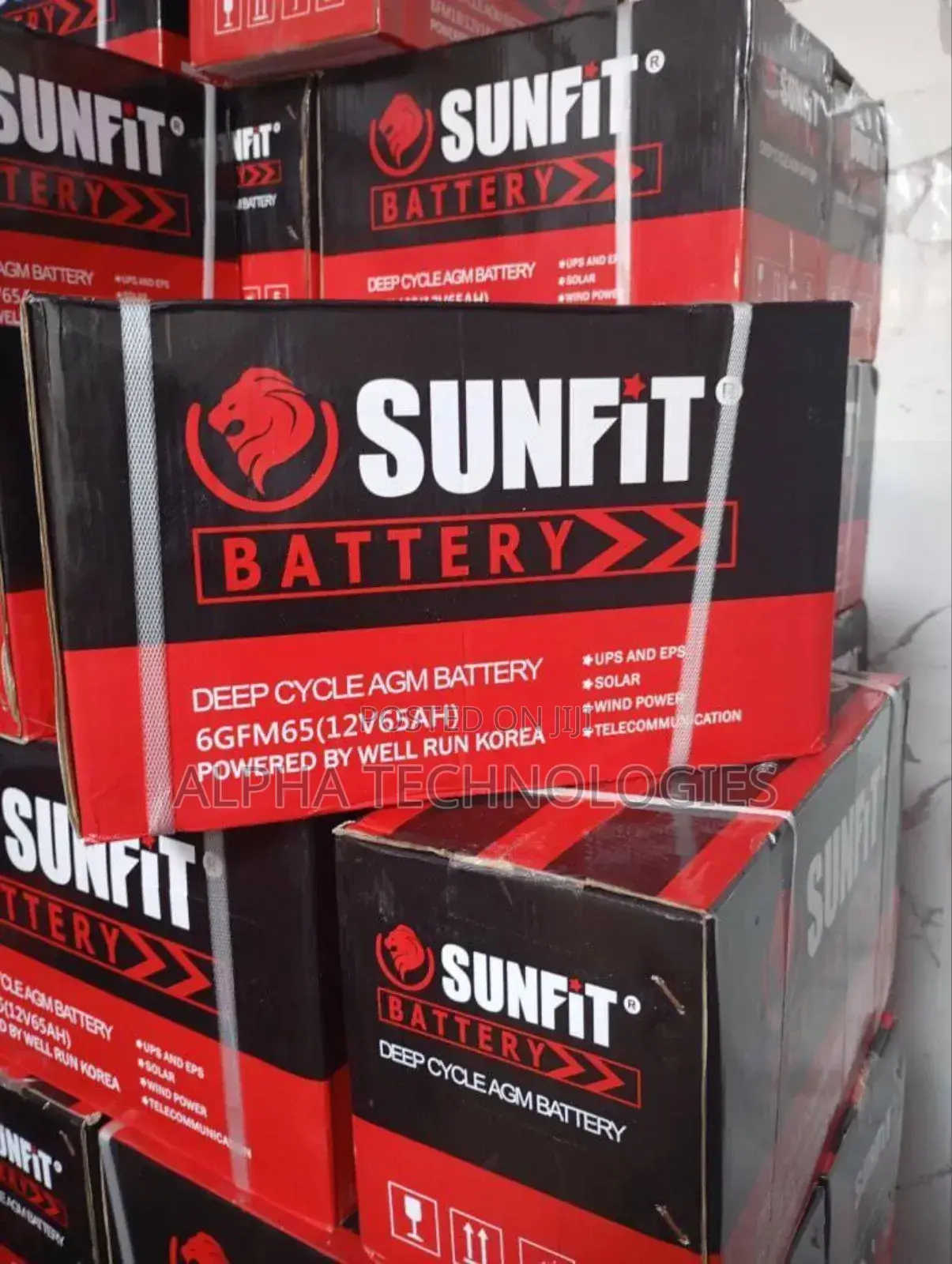 Sunfit Gel Battery 65a