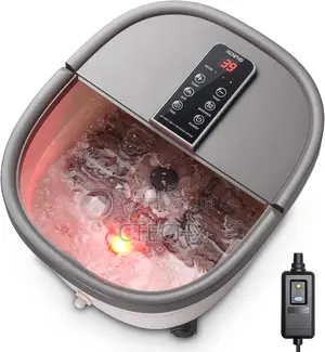 Renpho Foot Spa and Massager With Heater, Brown