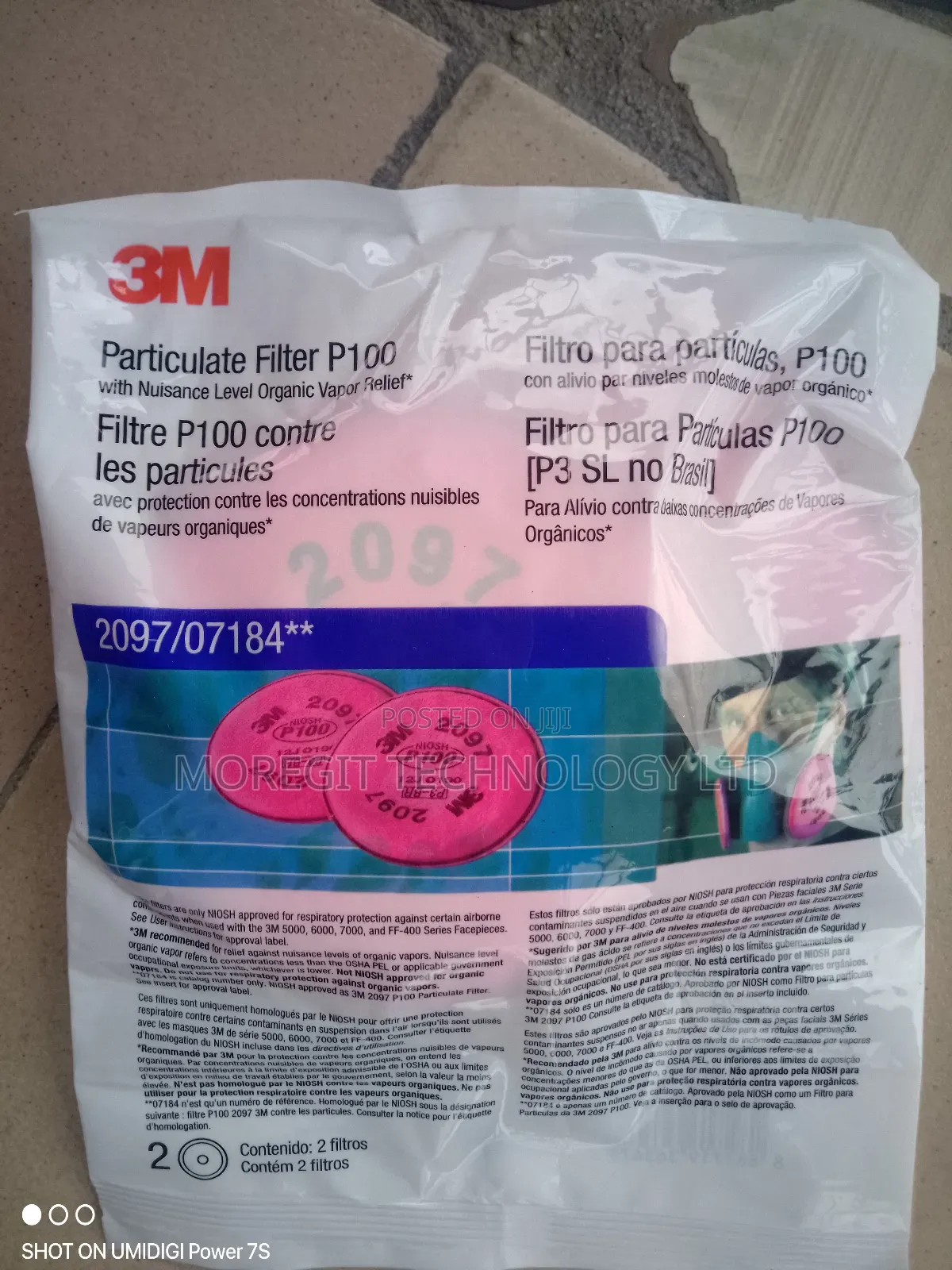 3m 2097 Particulate Filter P100