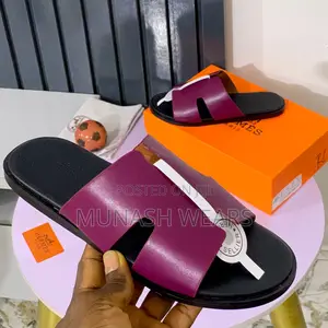 Classic Hermes Leather Slipers 40-46 Available