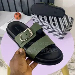 Pedro Leather Slipers Available On Green And Brown