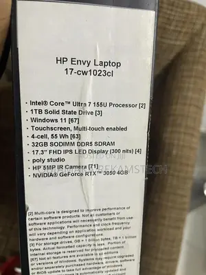 New Laptop HP Envy 17 32GB Intel Core Ultra 7 SSD 1T