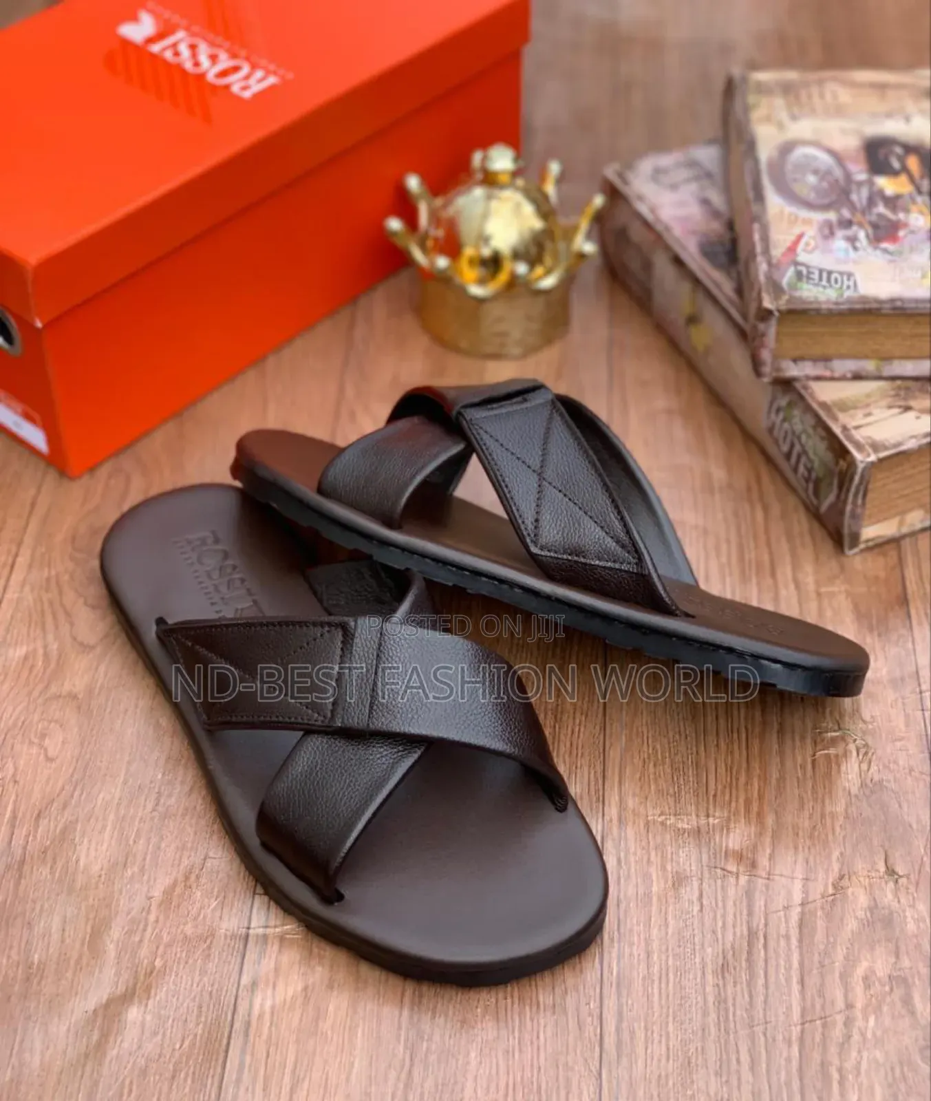 Pure Leather Rossi Slippers