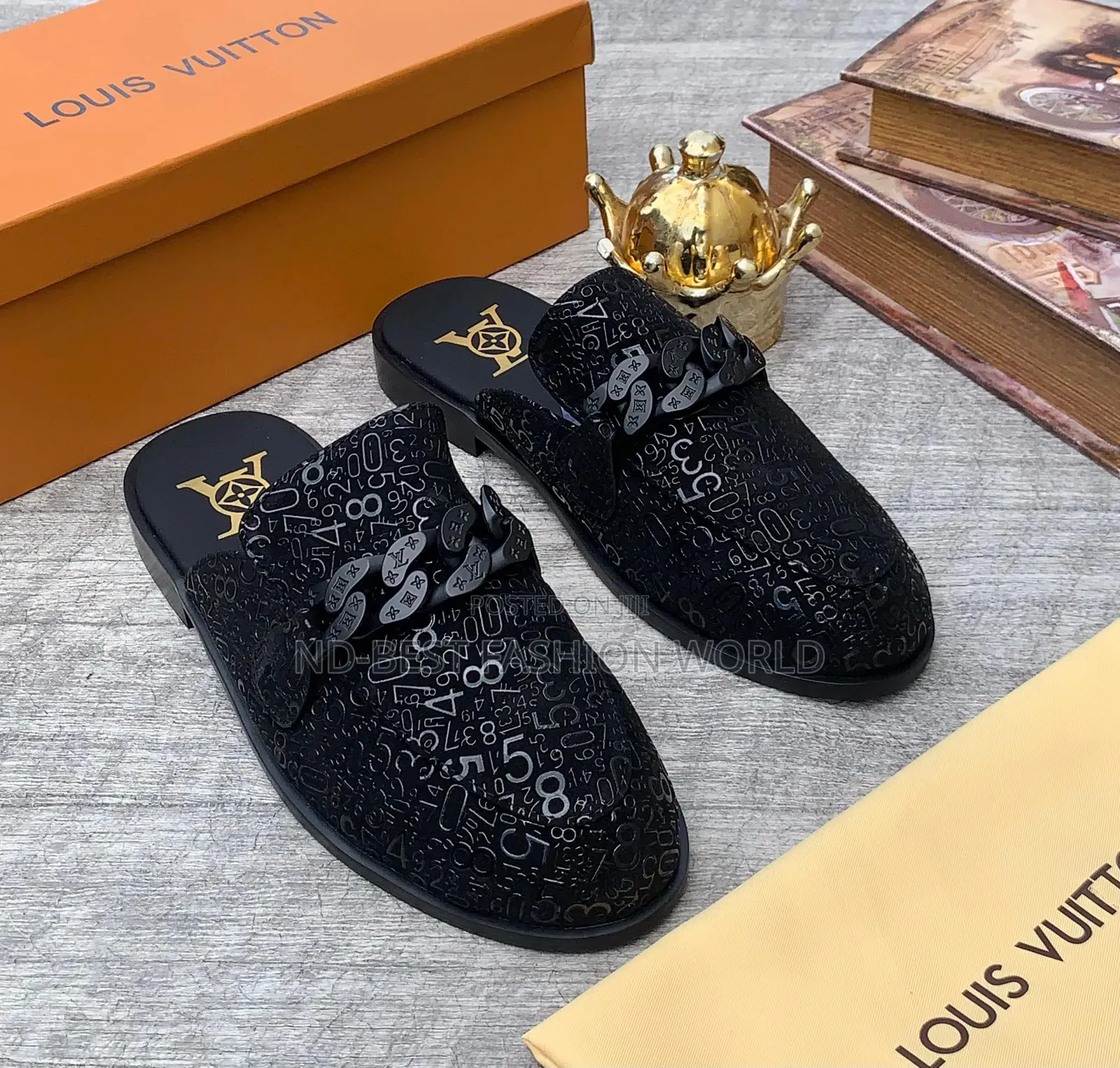 Louis Vuitton Black Leather Shoe