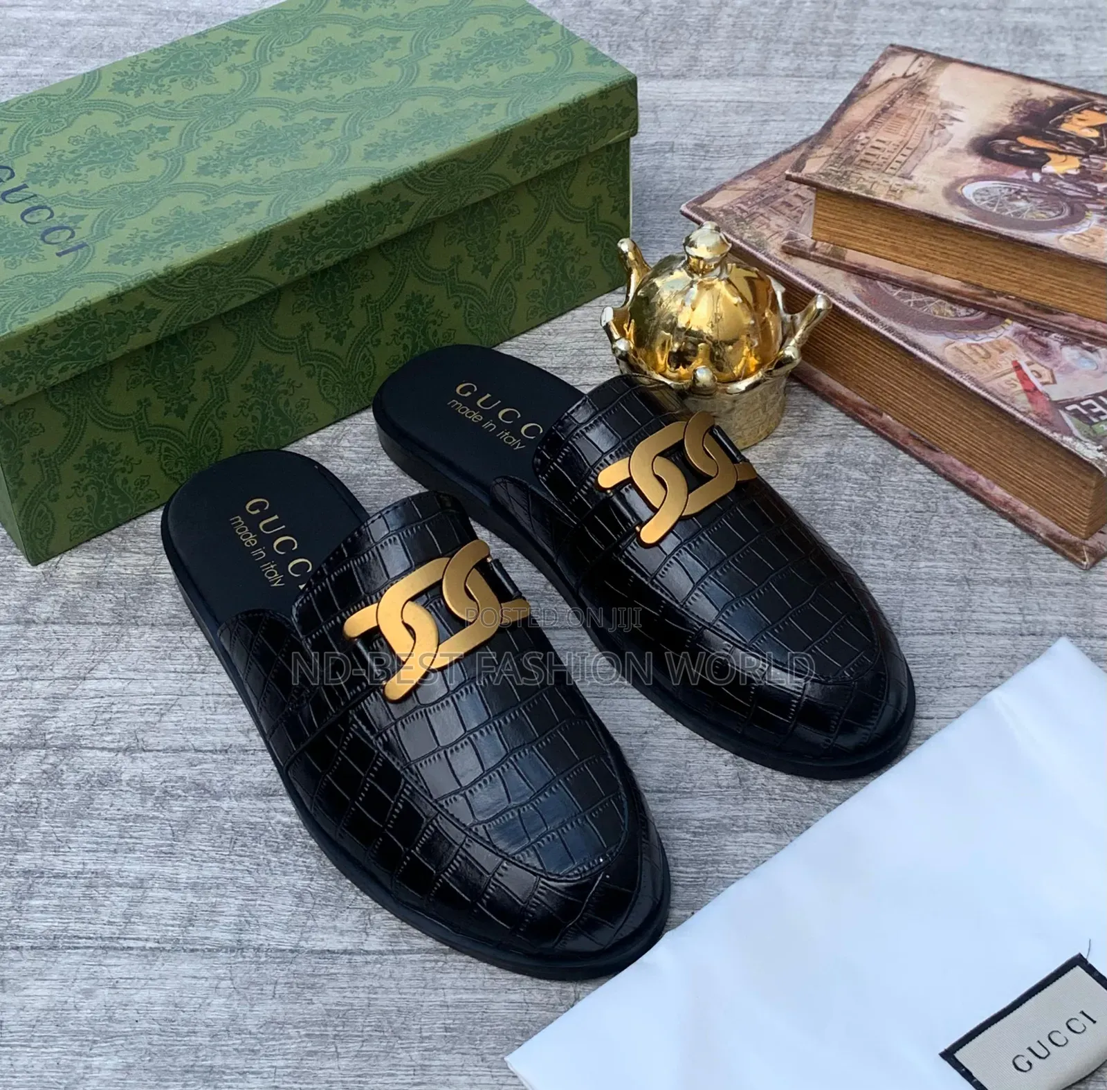 White Billionaire Half Shoe