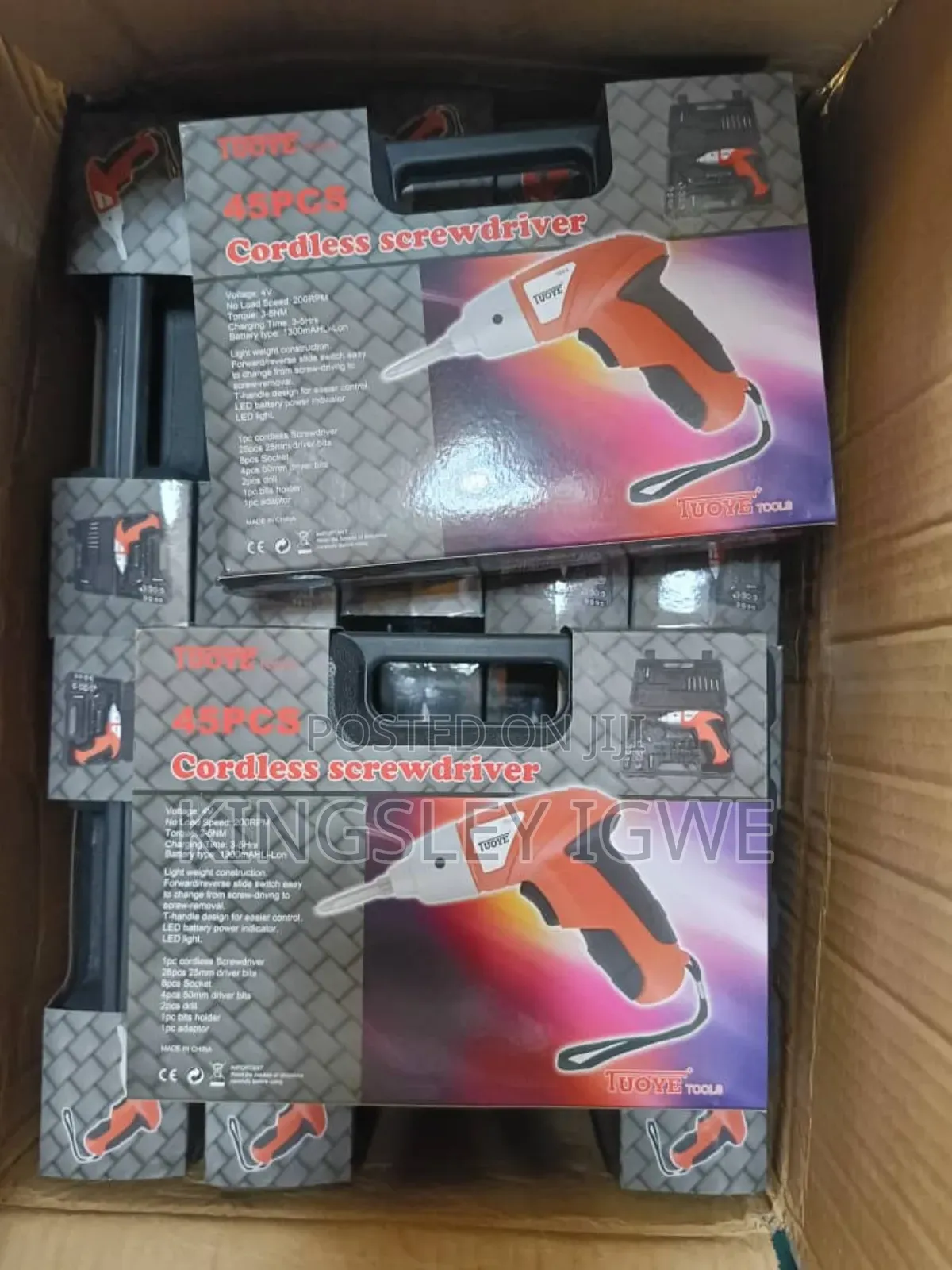 Cordless Rechargeable Screwdriver Machine.