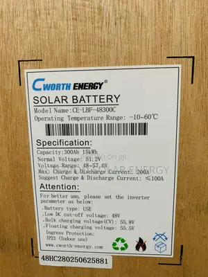 15kwh 51.2v Cworth Lithium Ion Battery