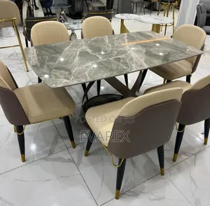 Classic Dining Set 6 Chairs With Table