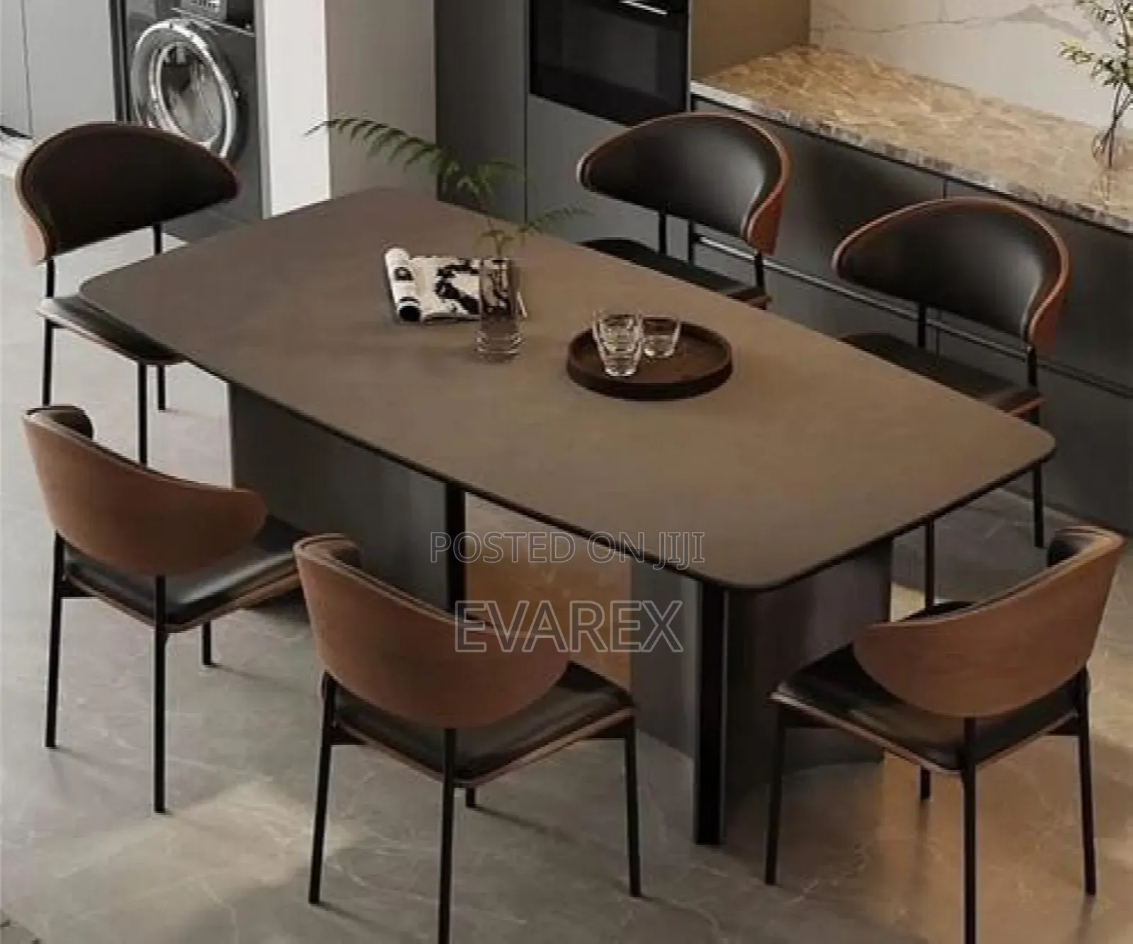 Classic Dining Set 6 Chairs With Table