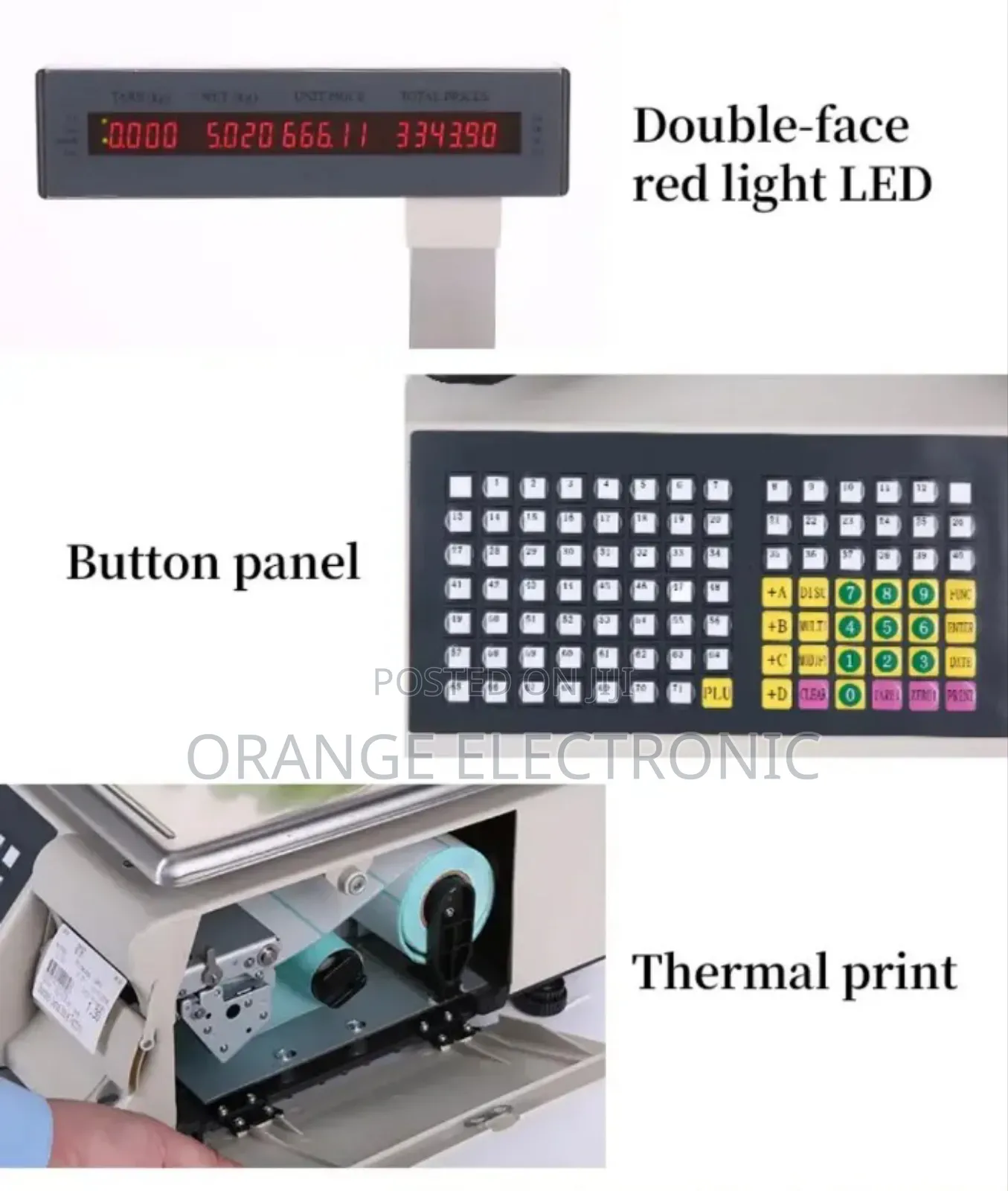 Cash Register Scale Barcode Printing Scale