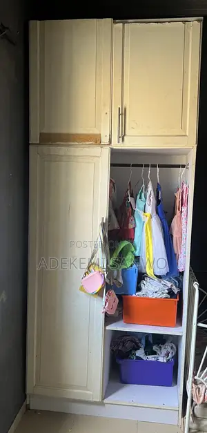 Very Tall 10 by 3 White Wardrobe