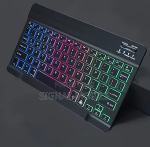 Wireless Backlit Keyboard Ergonomic Rainbow Backlight