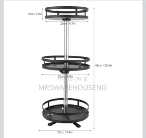360 Degree Rotating,Lazy Susan Seasoning Organizer for Cabinet, Etc