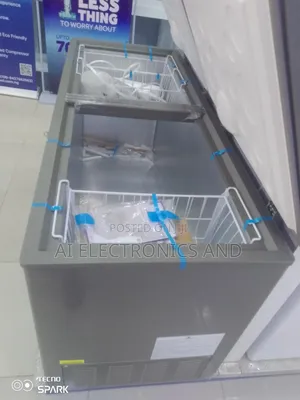 Haier Thermocool Double Door Freezer Model 519is Silver Color.