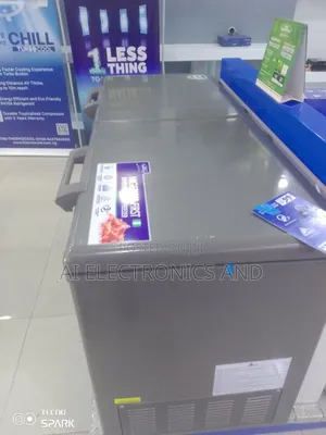 Haier Thermocool Double Door Freezer Model 519is Silver Color.