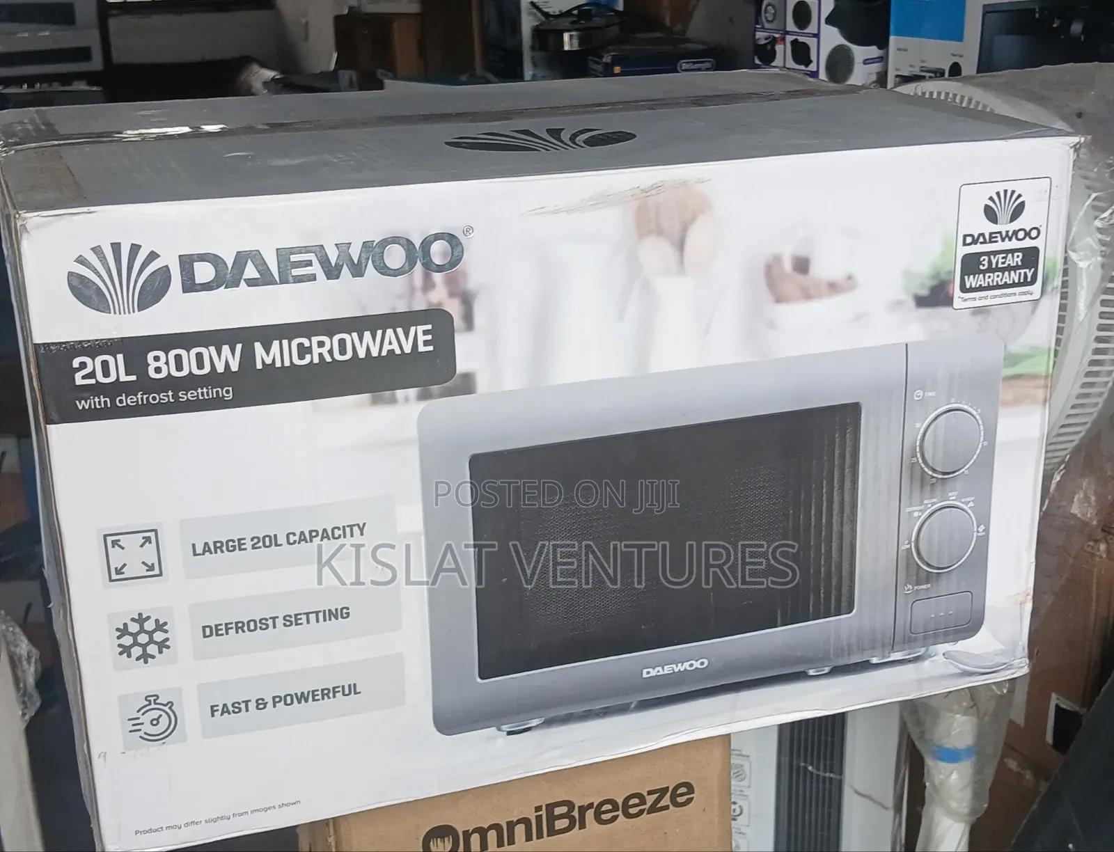 Daewoo 20liter Manual Microwave - 800w